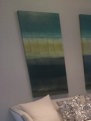 Modern, gray colored interior model unit at Park 9690 in Dallas, TX